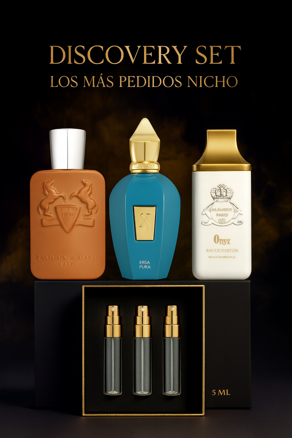 Discovery Box Los más pedidos categoría Nicho - Althaïr/Erba Pura/Onyx