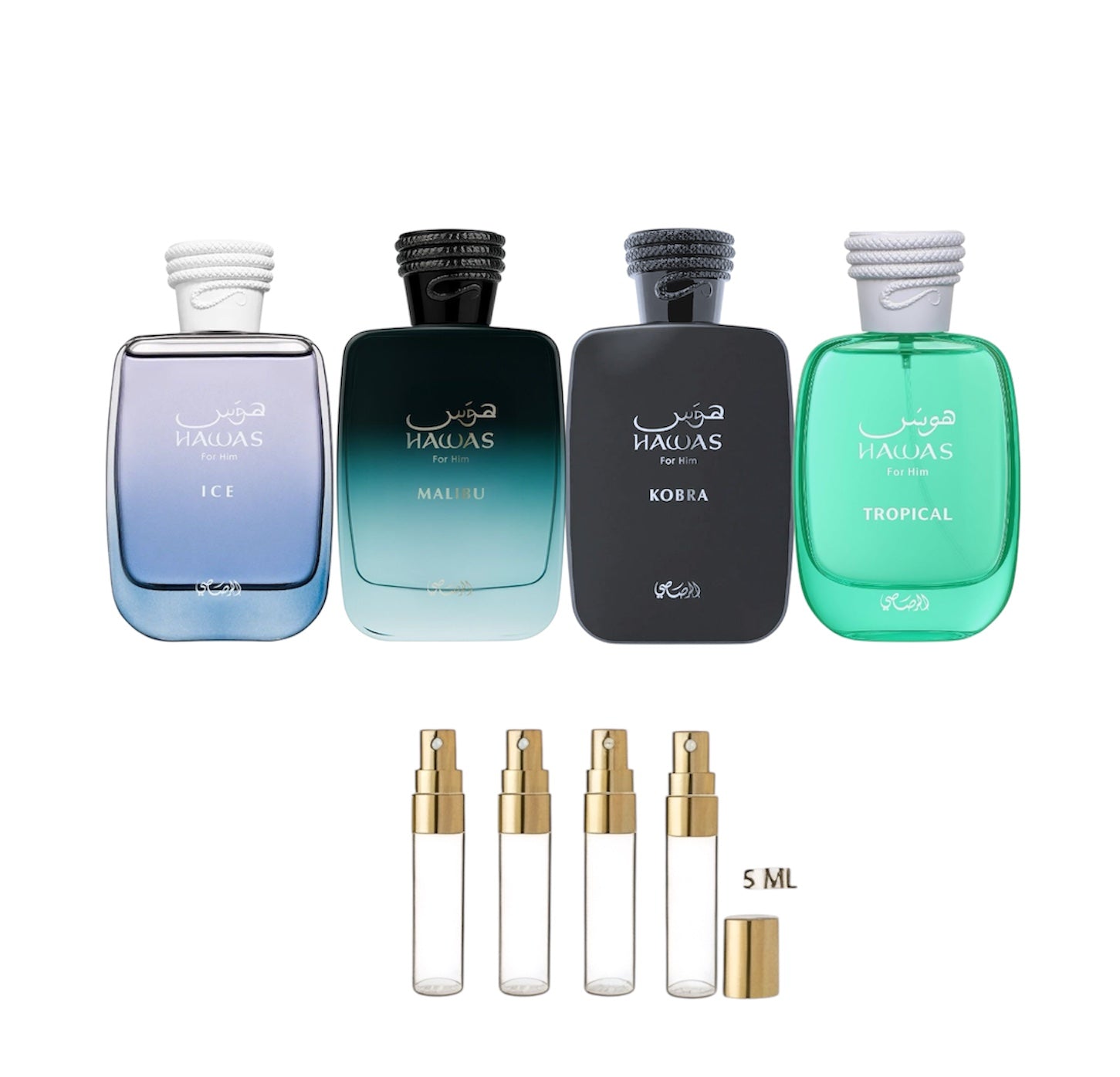 Línea Hawas - Discovery Set Hawas Ice/Hawas Malibú/Hawas Kobra/Hawas Tropical